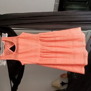 Coral lace Sun Dress